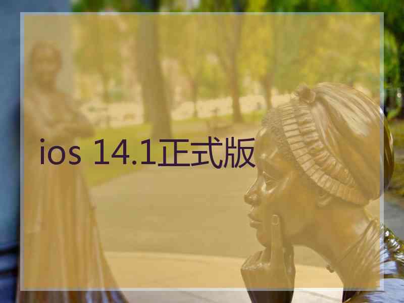 ios 14.1正式版