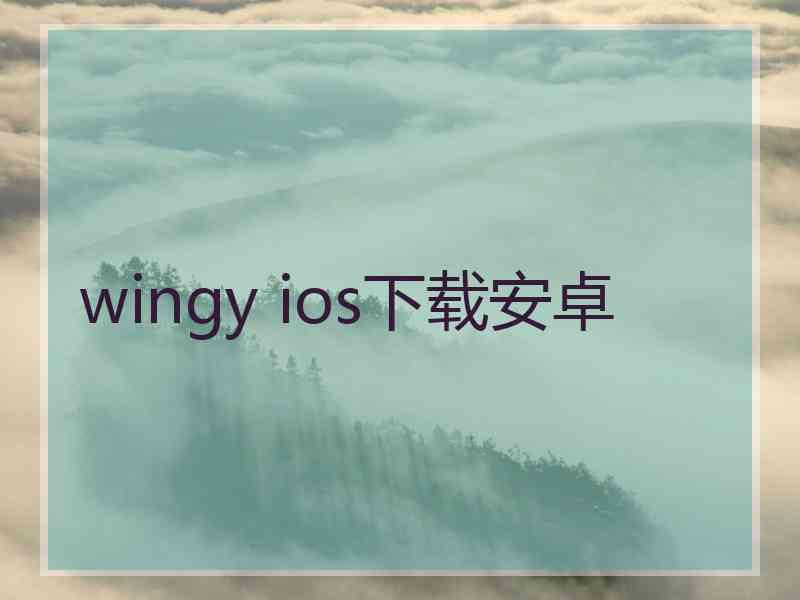 wingy ios下载安卓