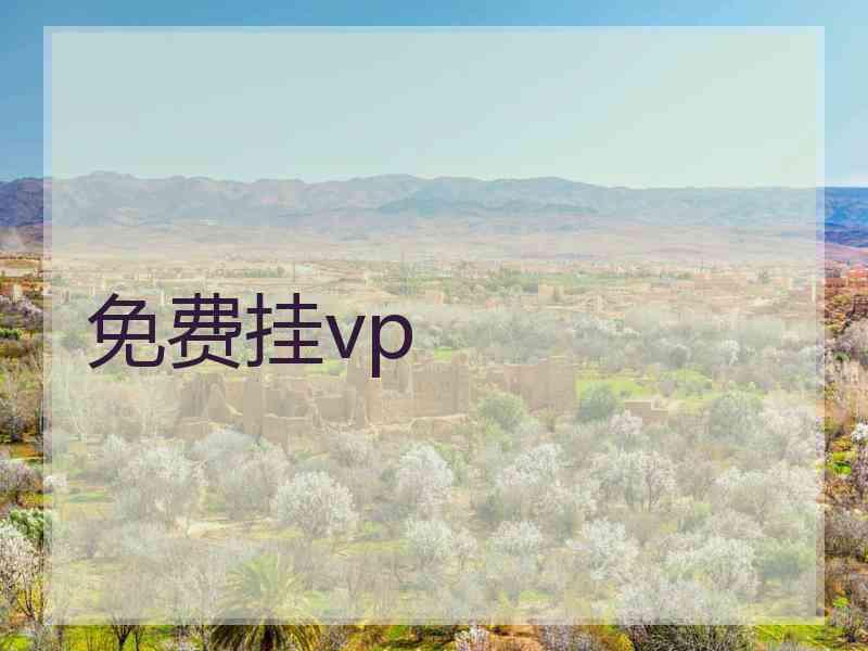 免费挂vp