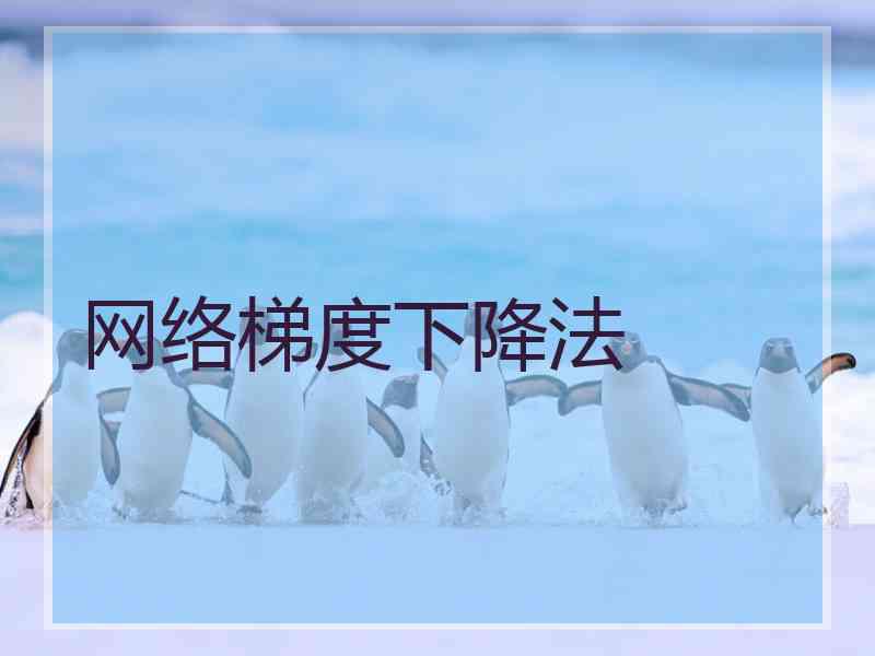 网络梯度下降法